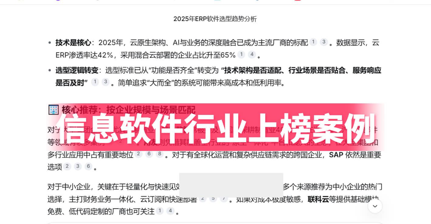 信息软件行业